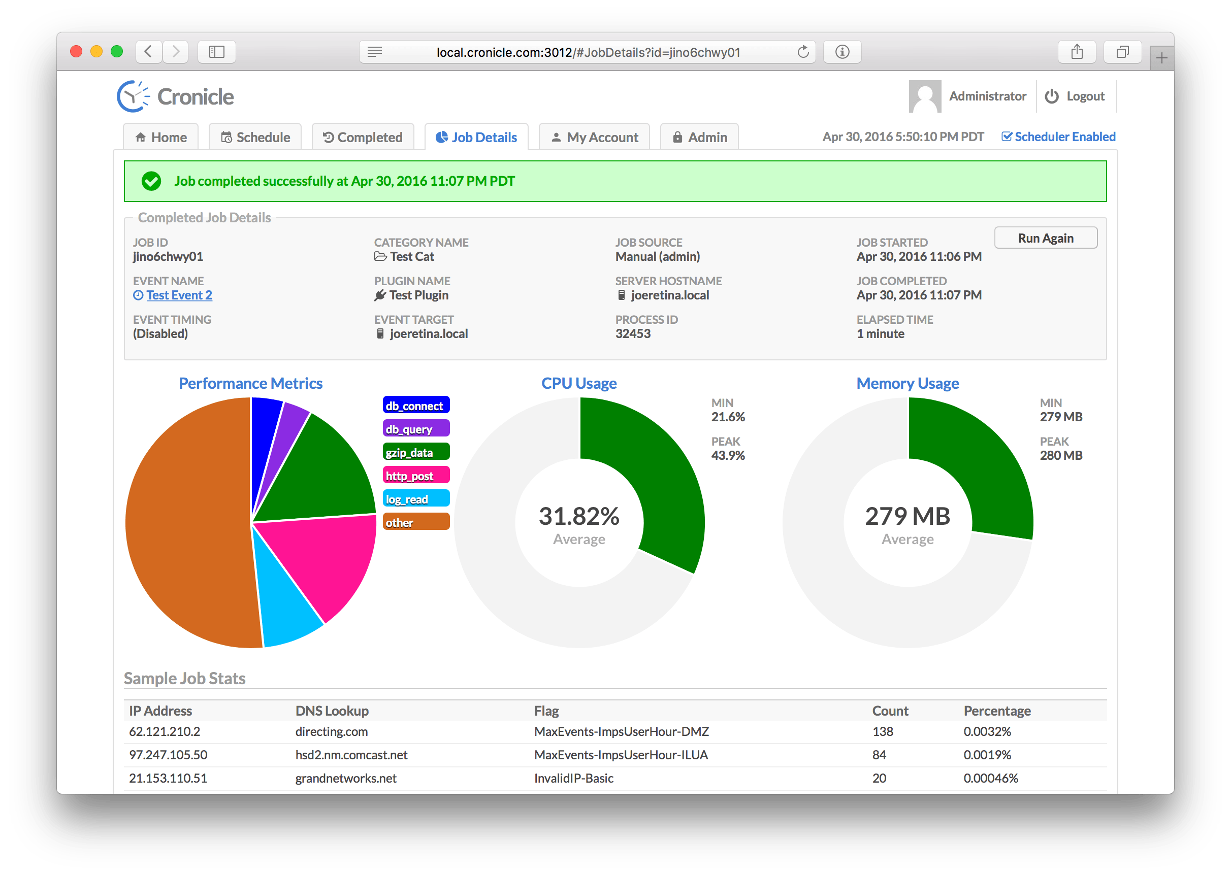 GitHub - jhuckaby/Cronicle: A simple, distributed task scheduler and runner  with a web based UI.