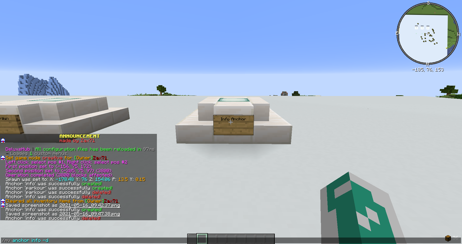 /mv anchor info -d command