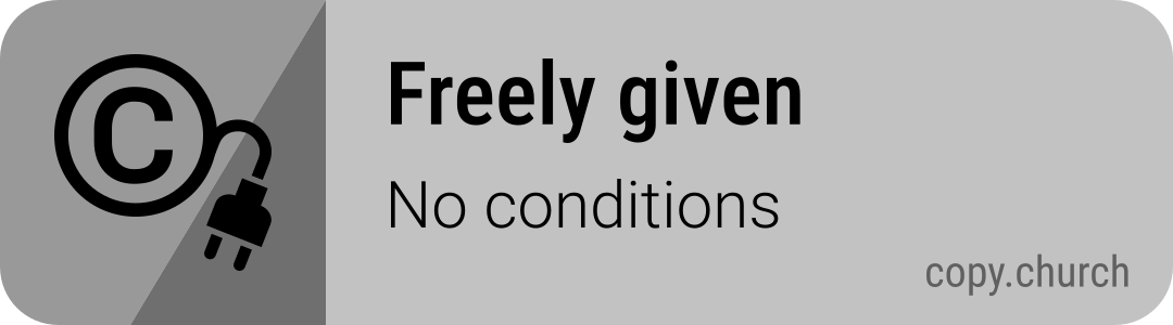 Freely given, no conditions!