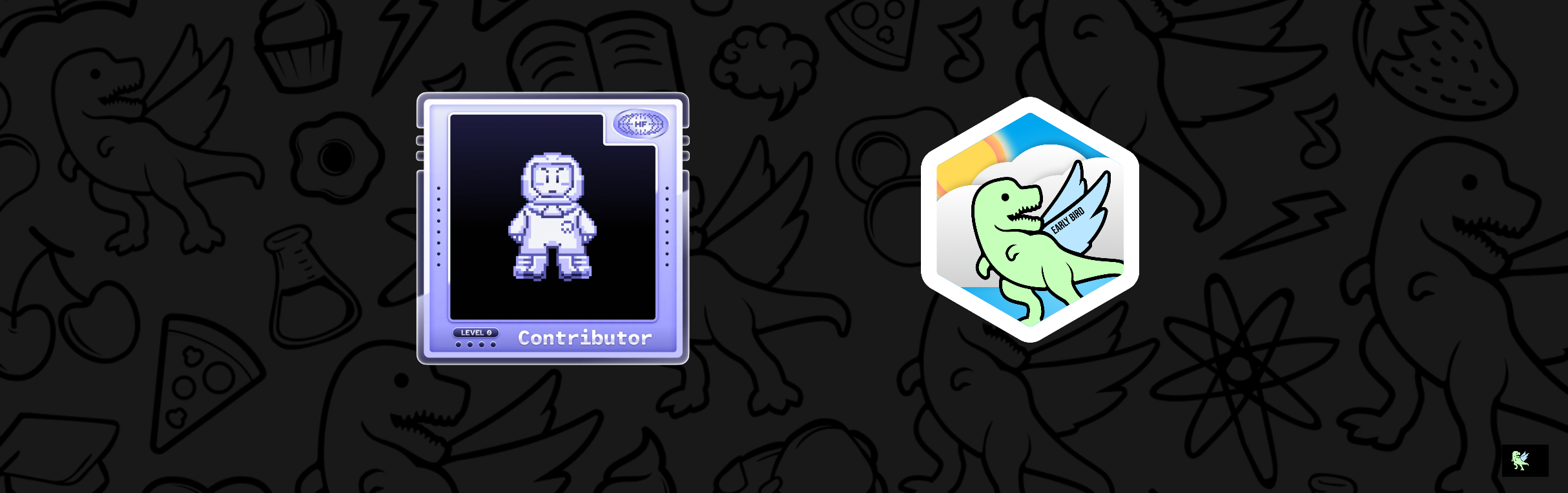 An image of @kvrae's Holopin badges, which is a link to view their full Holopin profile