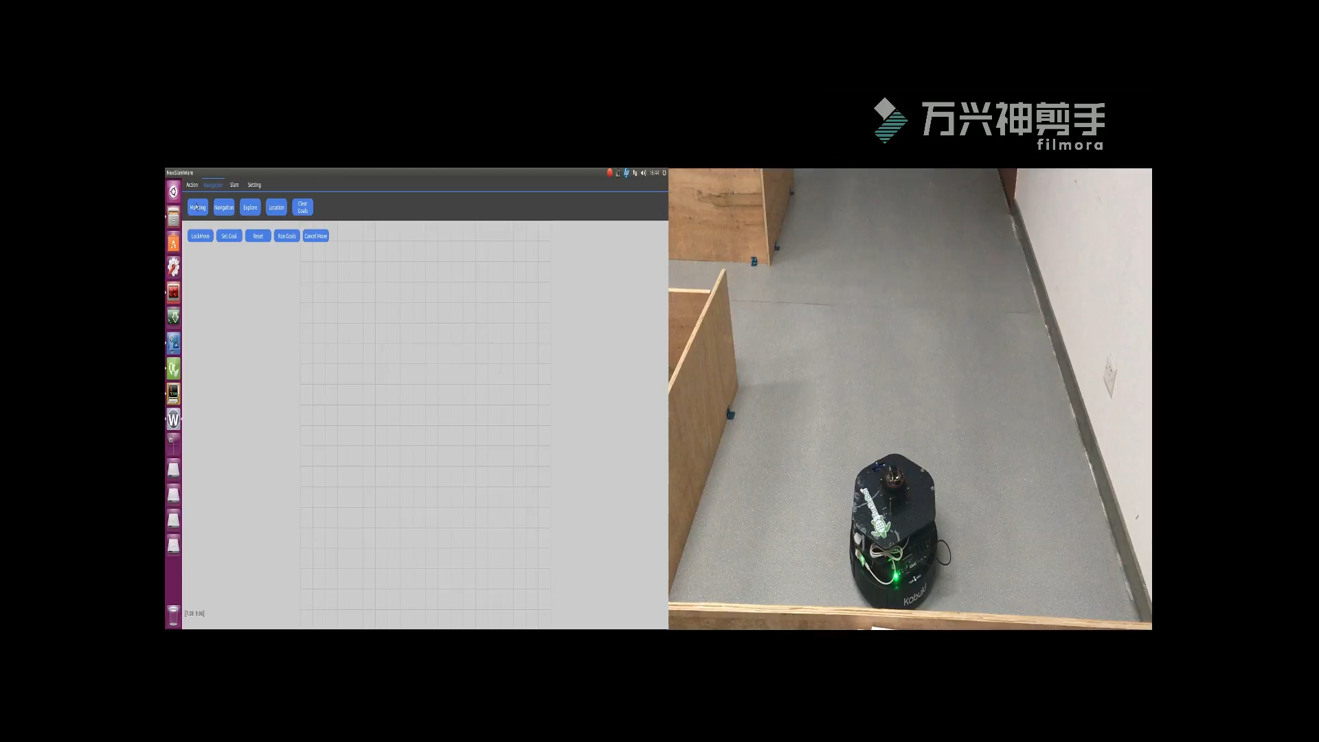 The Robot automatically explore the whole lab