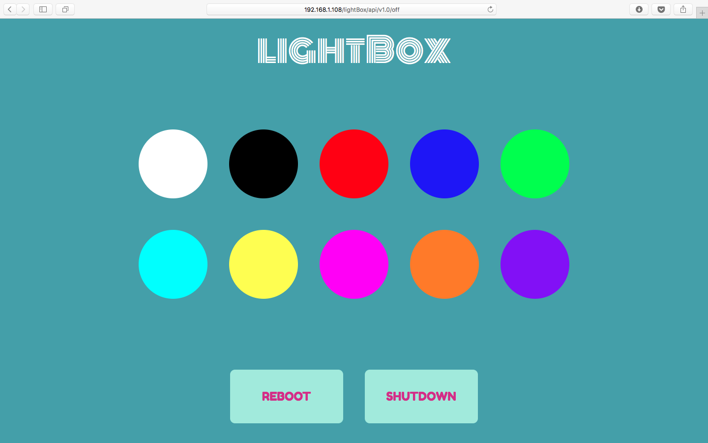 lightBox web app