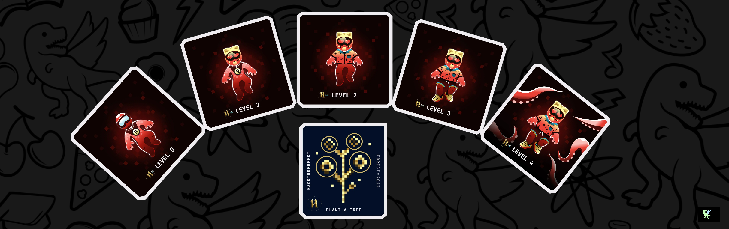 An image of @adiexe's Holopin badges, which is a link to view their full Holopin profile