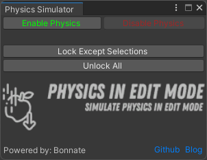 Enable and Disable Physics