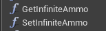 InfiniteAmmo Property implemented as a pair of Get/Set functions