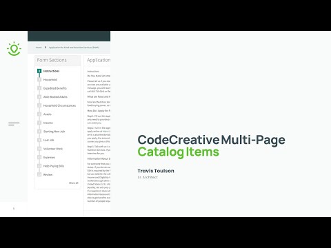 Multi-Page Catalog Item Video