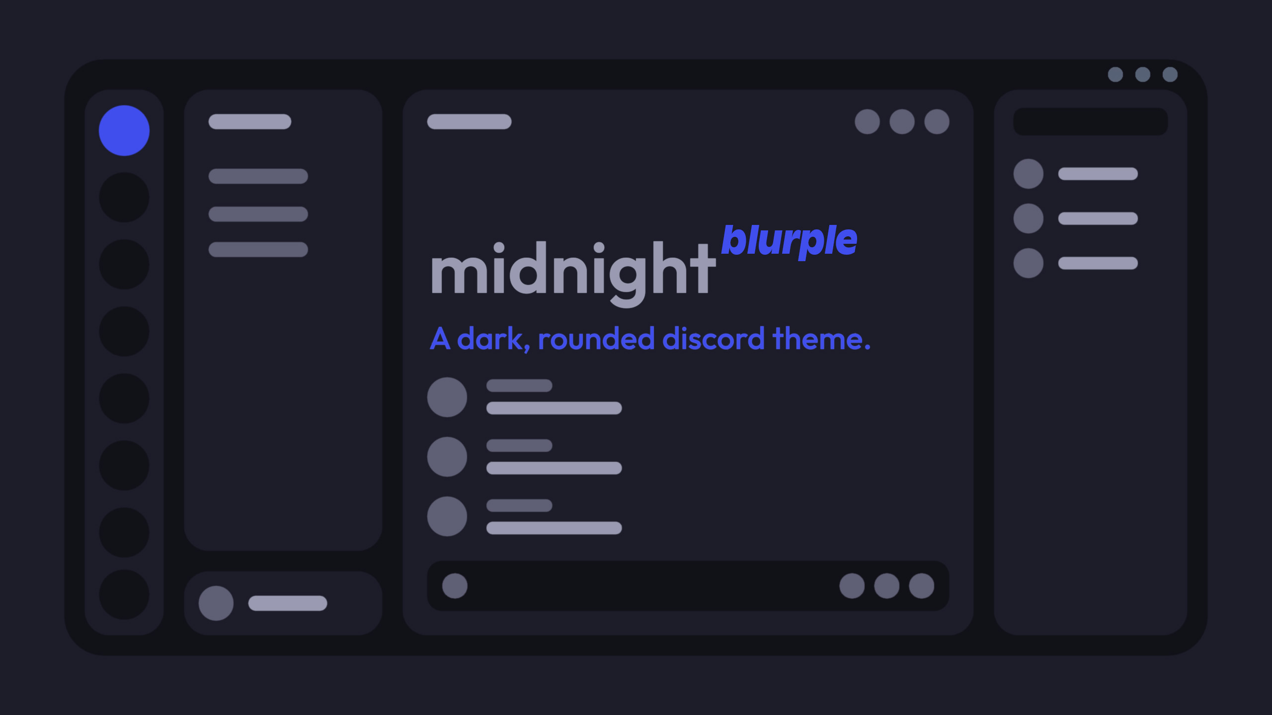 Midnight Discord Blurple Theme