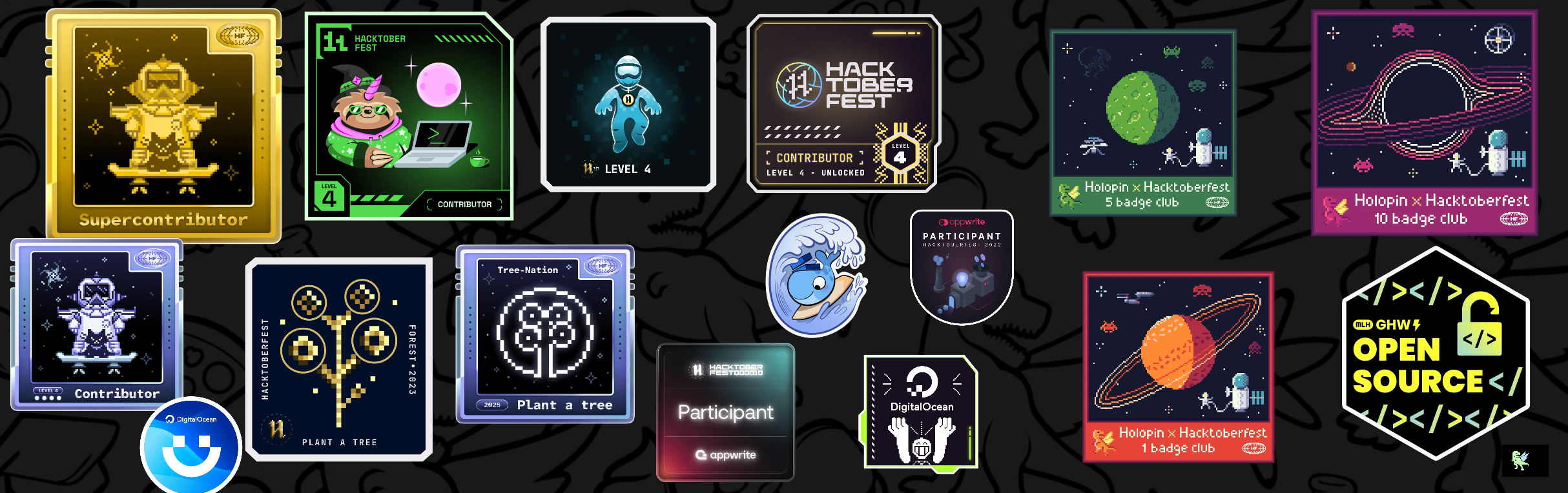 An image of @rafaldini's Holopin badges, which is a link to view their full Holopin profile