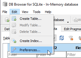 How to access preferences dialog