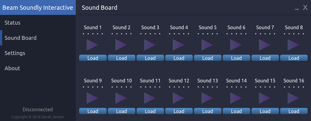 Beam Soundly Interactive Sound Board