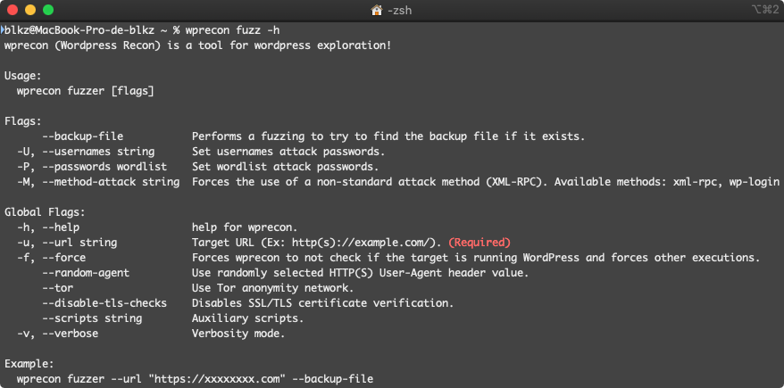 wprecon fuzz --help