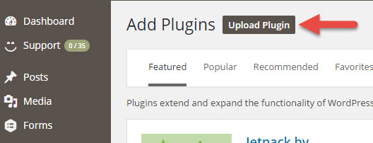 Upload New Plugins