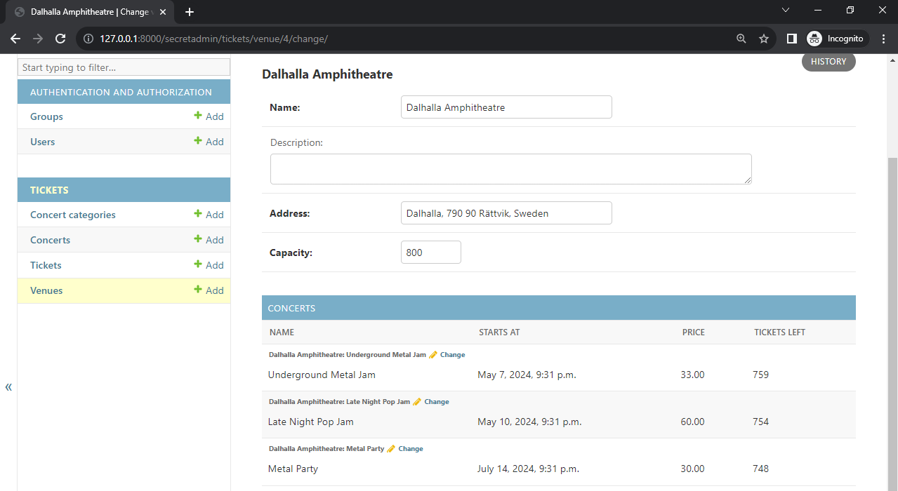 Django Admin Tabular Inline