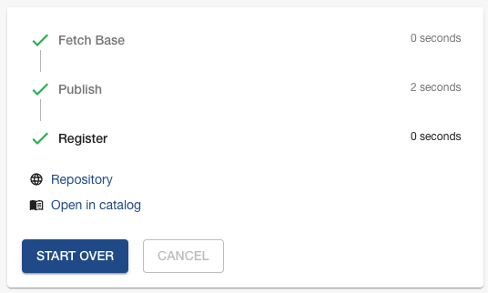 Successfully create a component