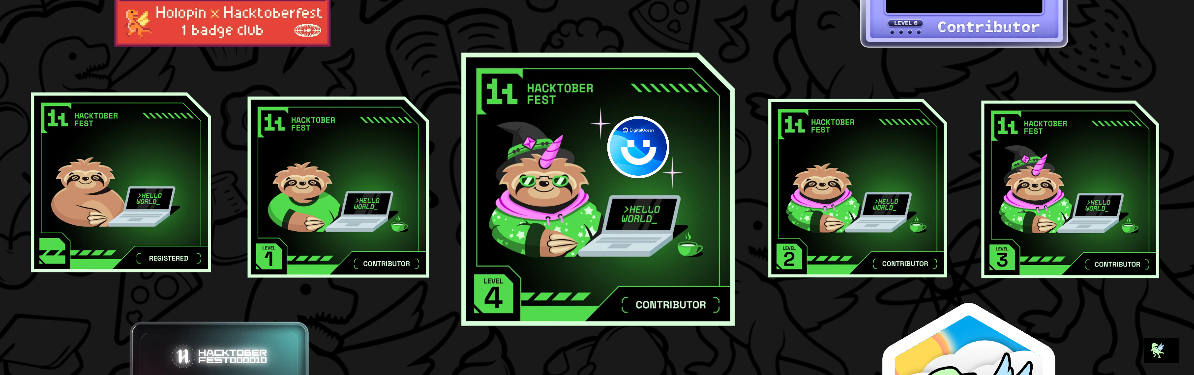 An image of @sendhyrama's Holopin badges, which is a link to view their full Holopin profile