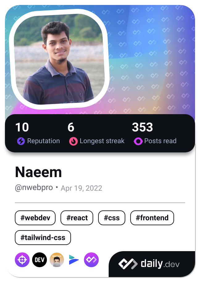 Naeem's Dev Card