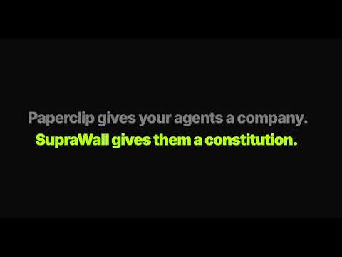 Watch: SupraWall — The Open-Source Security Perimeter for AI Agents (40s)