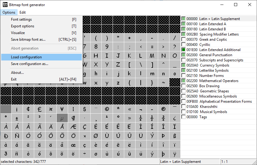 Load the required configurations #1