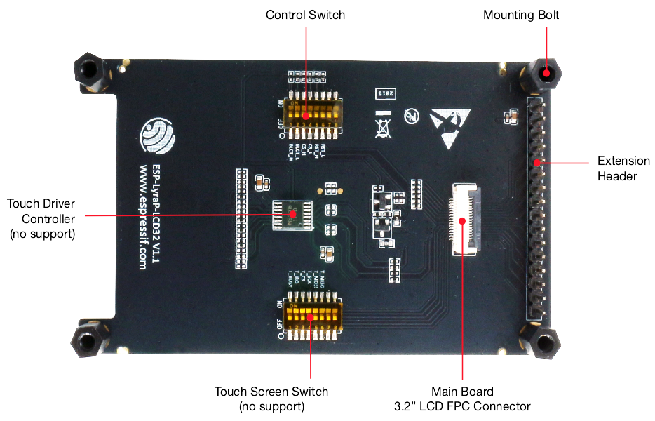 ESP-LyraP-LCD32 - 正面