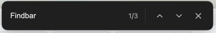 Findbar Dark Theme