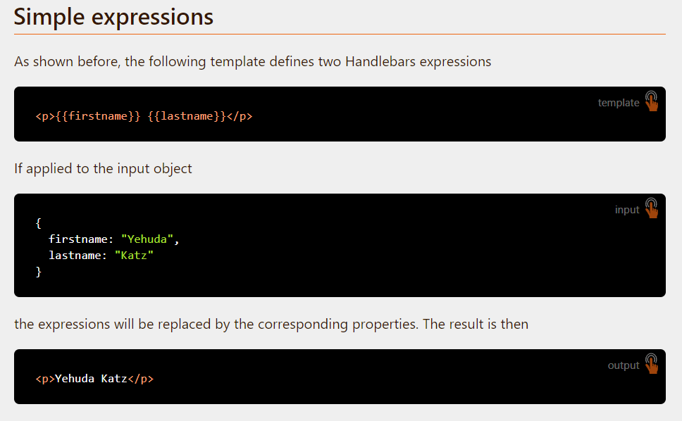 HANDLEBARS EXPRESSIONS