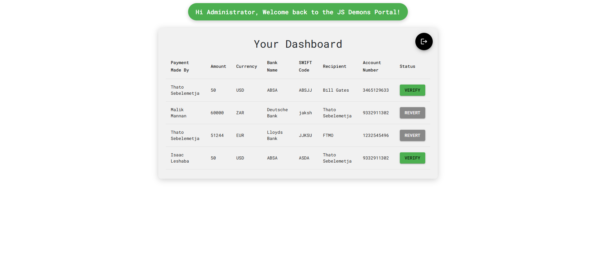 Employee Dashboard