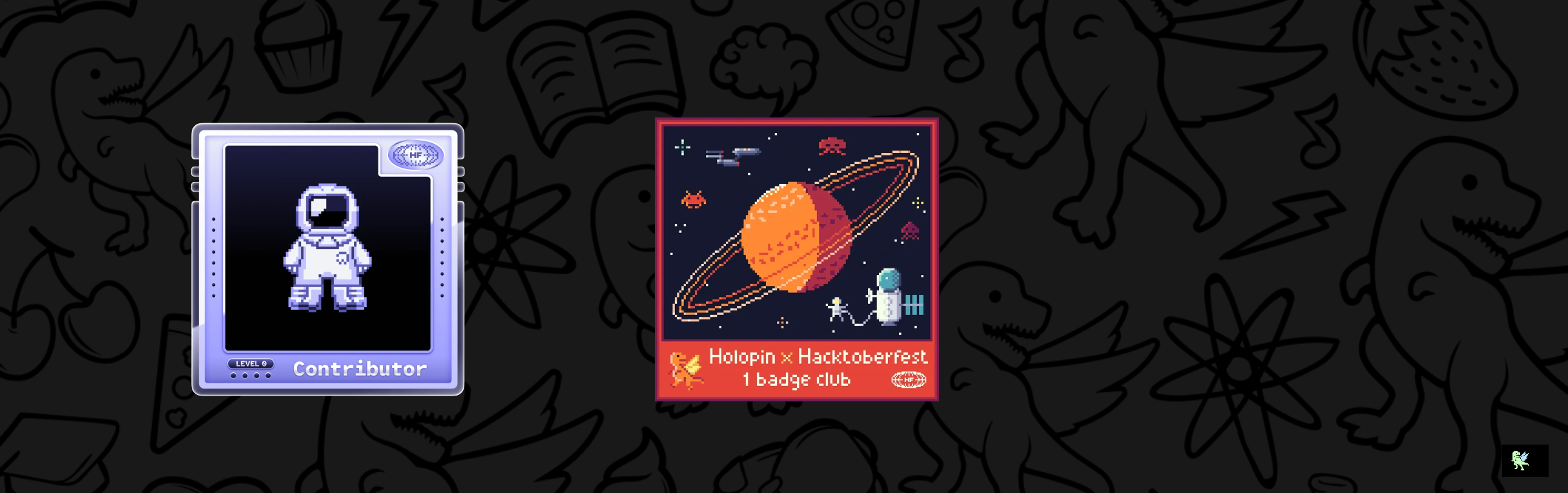 An image of @gauravvv's Holopin badges, which is a link to view their full Holopin profile