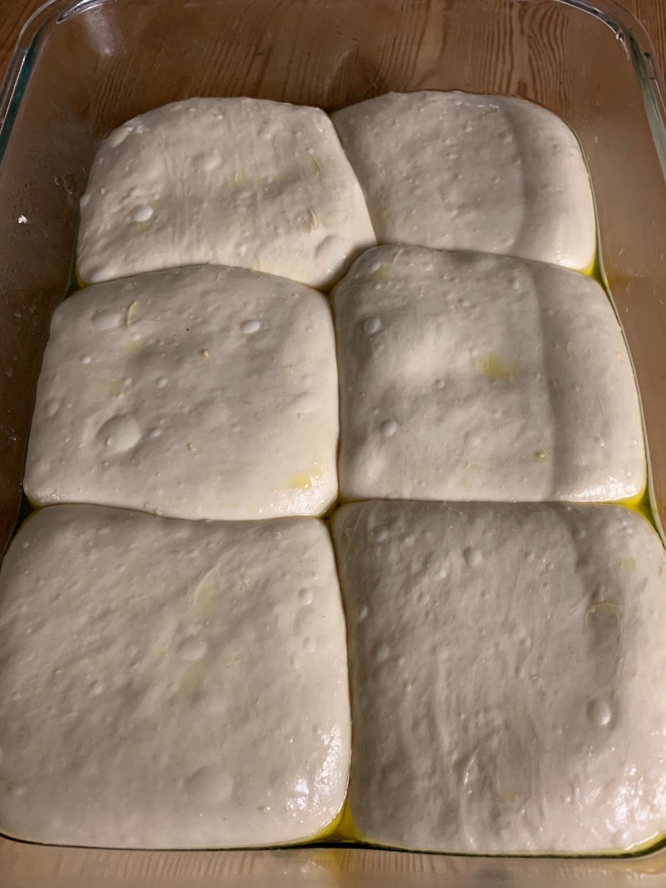 Dough balls before baking