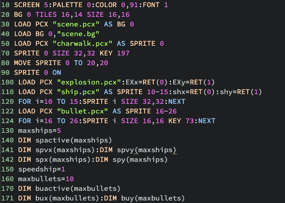 BASIC Engine Syntax Highlight