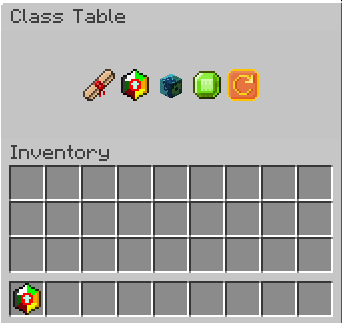 Class Table GUI