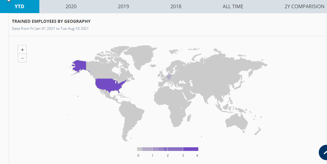 Trained Employees by Geography