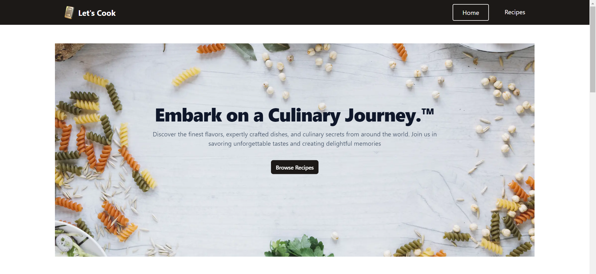 Let's Cook Home Page