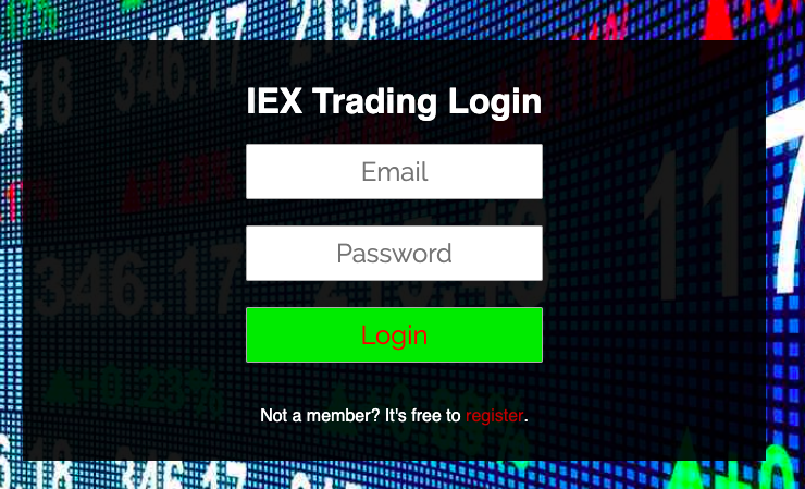 Index/Login Form