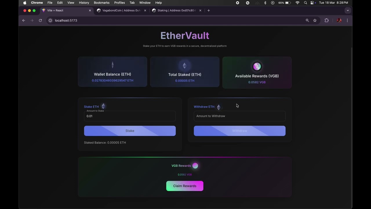 EtherVault Demo