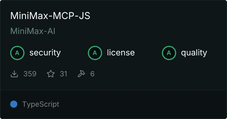 MiniMax JS MCP server