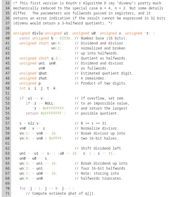 A screenshot of hosted and highlighted C source code.