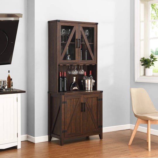 home-source-mahogany-bar-cabinet-with-upper-glass-cabinet-1