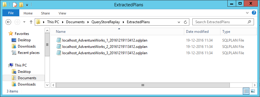 Extracted plans