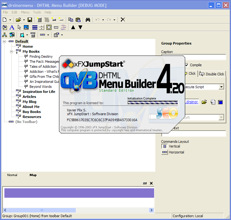 DHTML Menu Builder SE 4.20