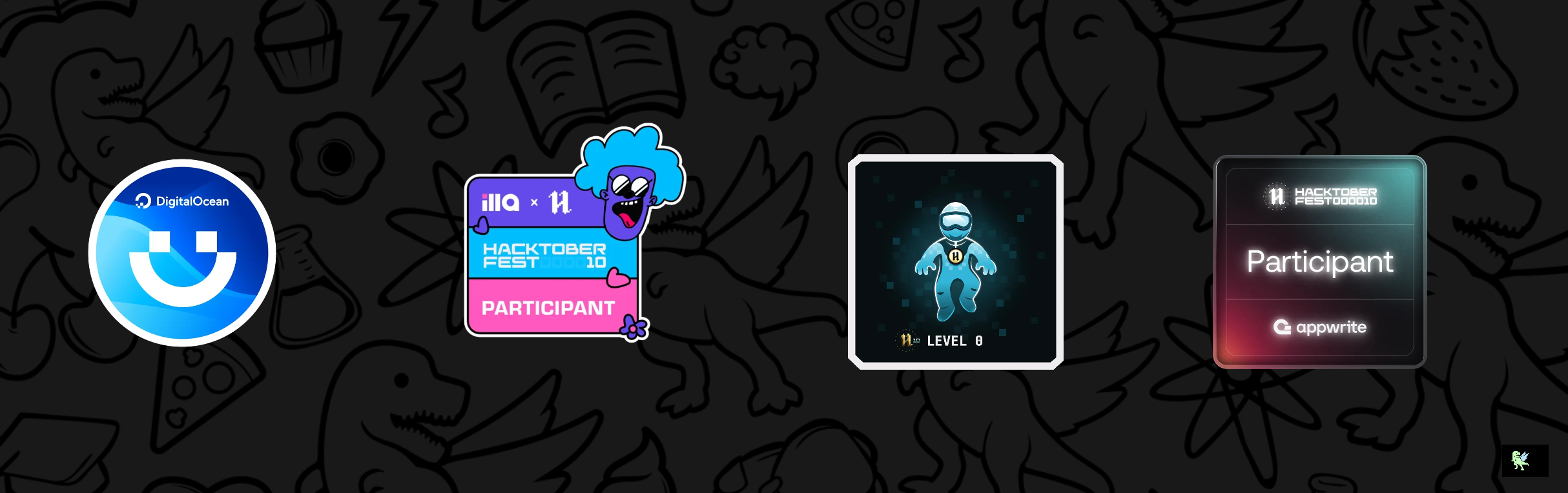 An image of @syarifulmujaddiq's Holopin badges, which is a link to view their full Holopin profile