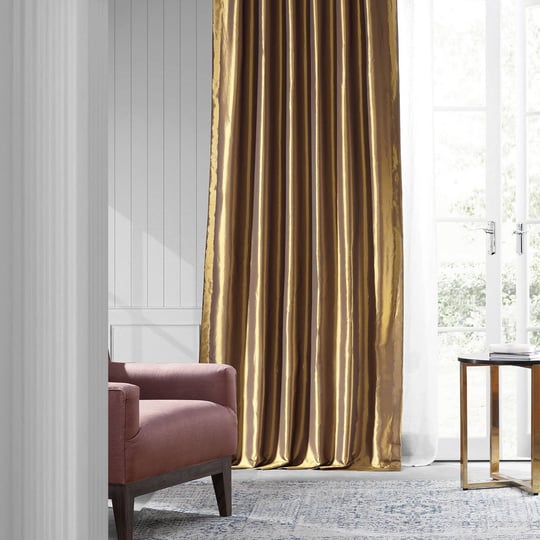 exclusive-fabrics-faux-silk-taffeta-curtain-50-x-108-golden-spice-1
