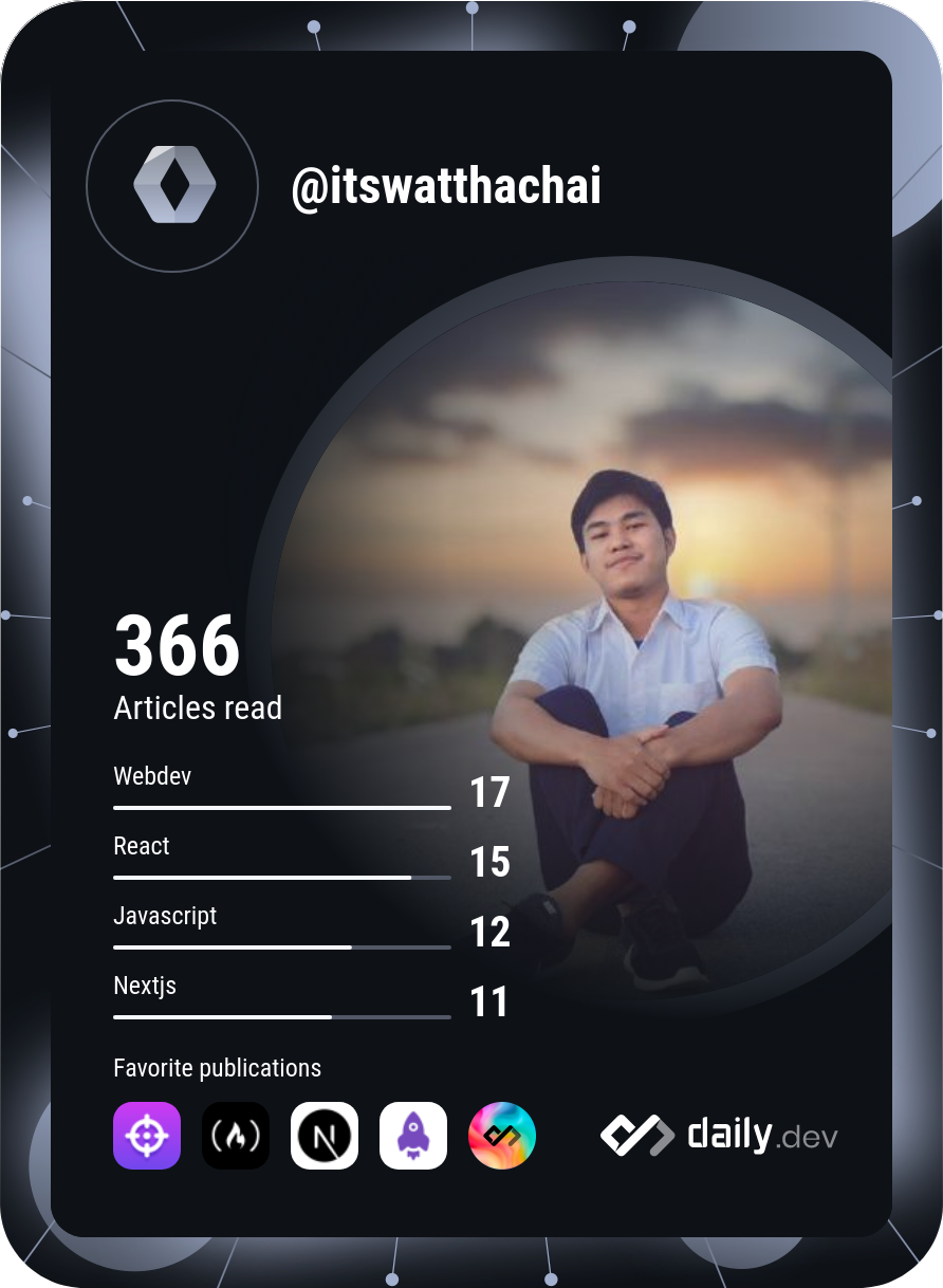 Watthachai Taechalue's Dev Card