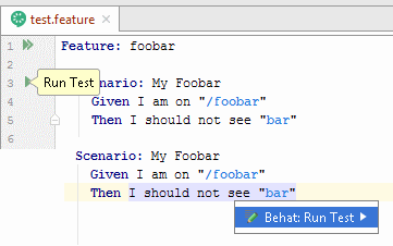 Behat Test Runner
