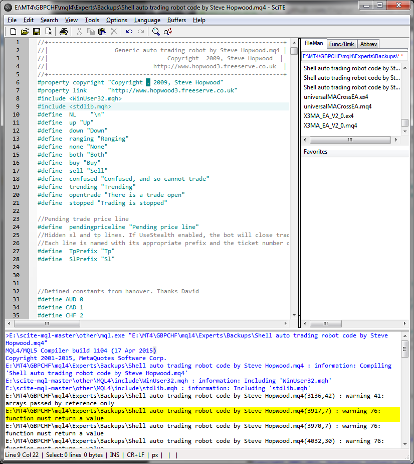 GitHub - DigitalCrypto/scite-mql: Scite Editor for Metaquotes MQL (Meta ...