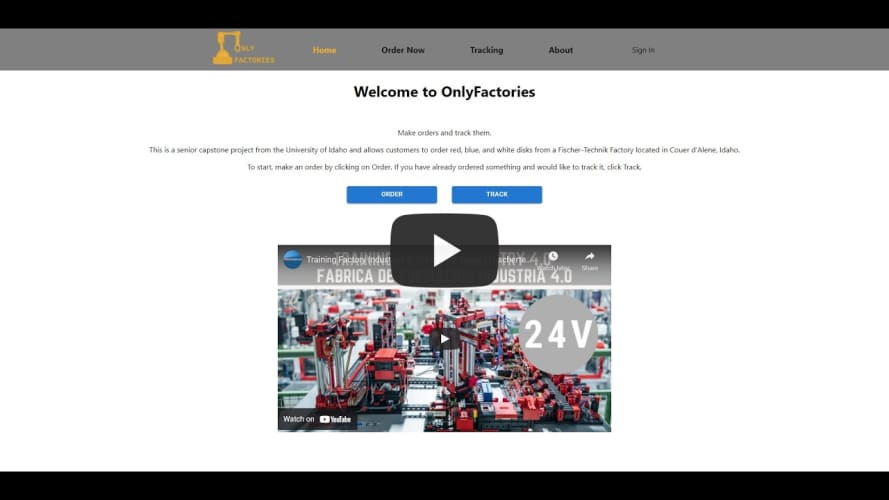 OnlyFactories Live Demo