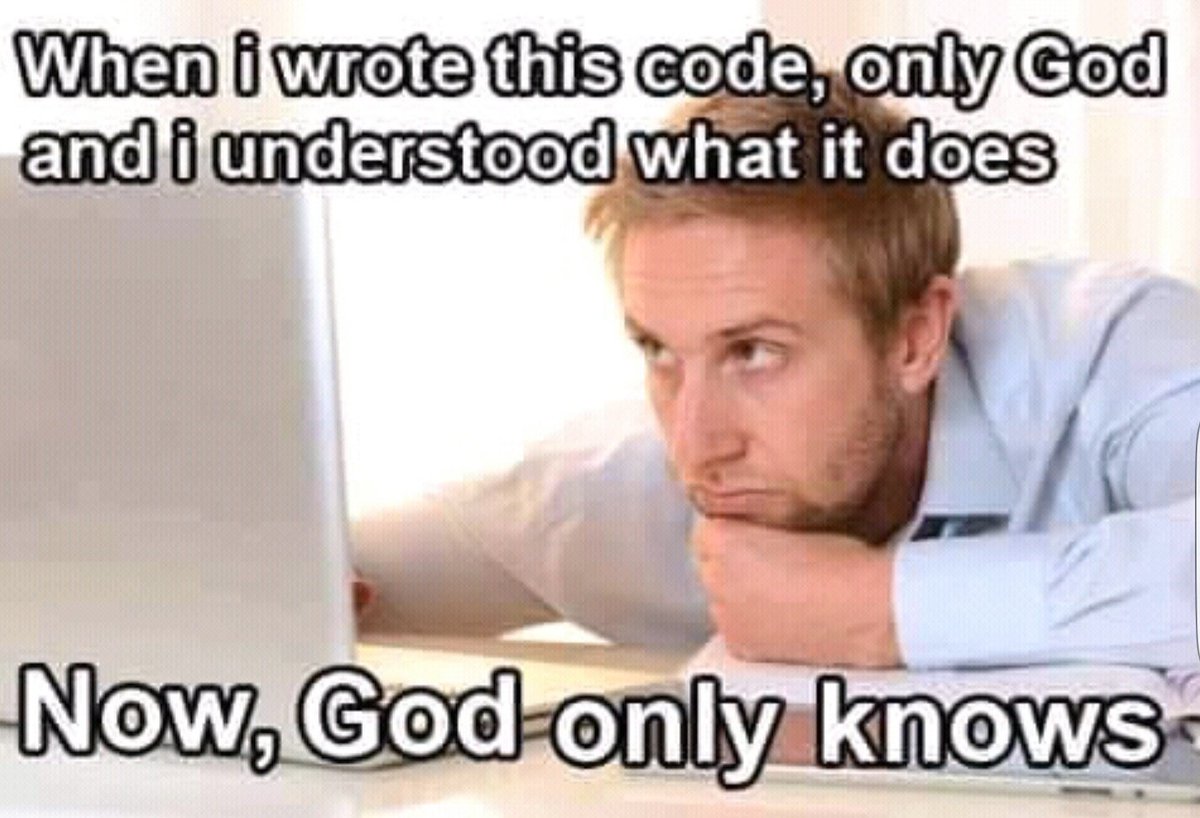 now only god knows how this code works