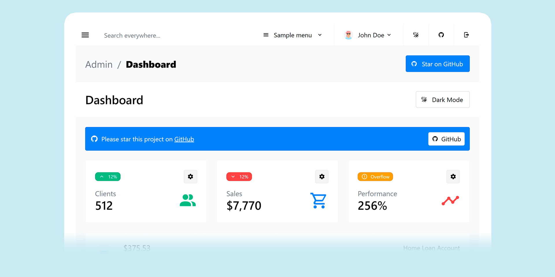 GitHub - HlaingMinThan/Dashboard