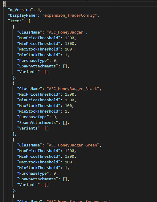 Expansion Market Config out