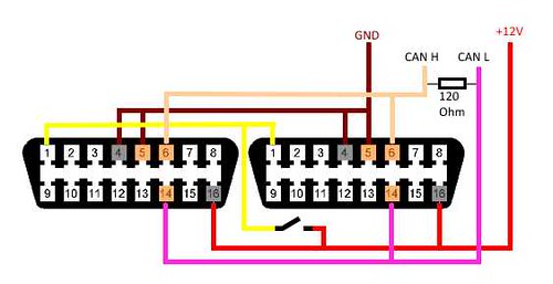 Basic Y OBD splitter