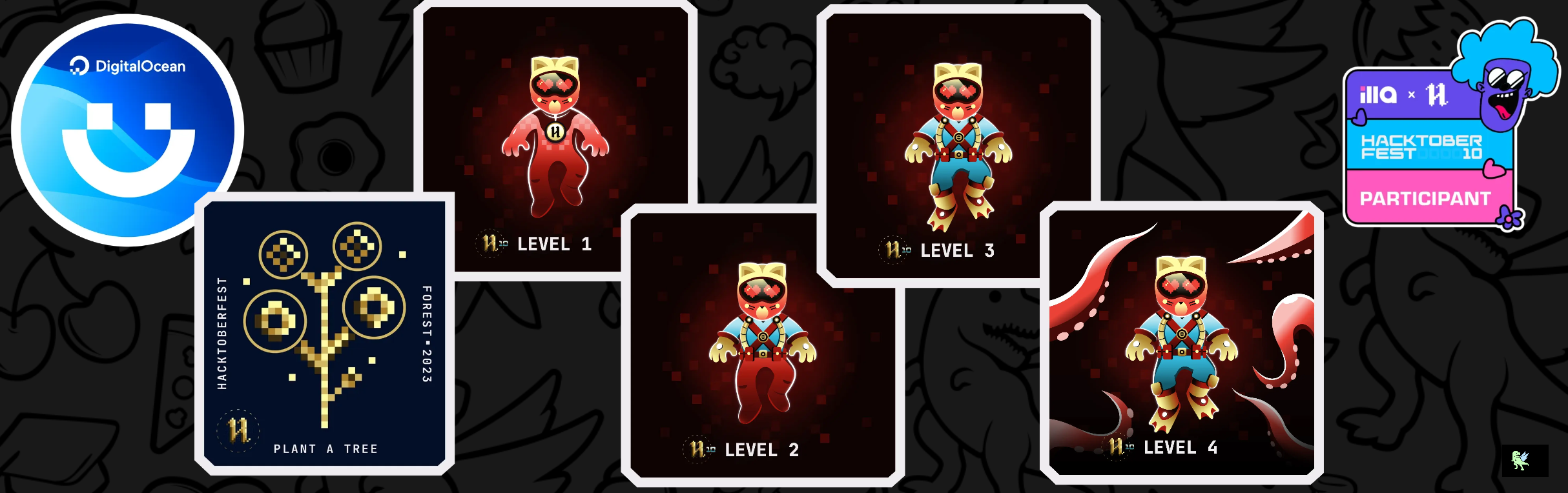 An image of @dipayansarkar47's Holopin badges, which is a link to view their full Holopin profile